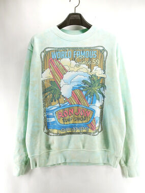 Big Vista Ron Jon Surf Shop Cocoa Beach Mens Pullover Sweatshirt Small Green